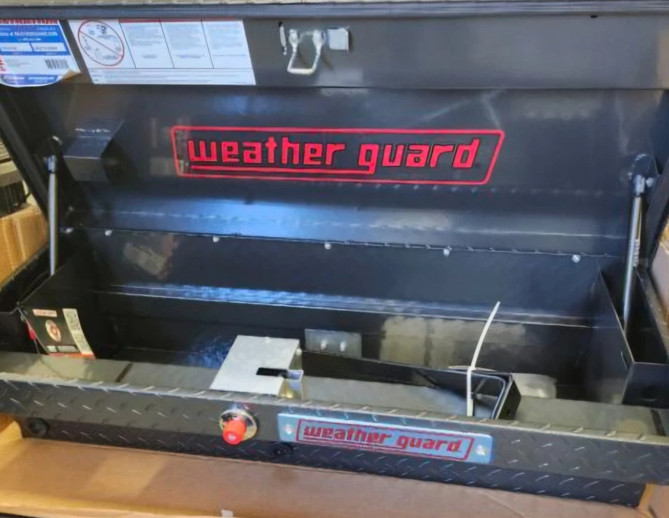  Weather Guard 41 pulgadas Caja de herramientas de aluminio gris para camión Foto 3 de 4