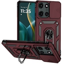 For Moto G Stylus 2026/2025 Case Shockproof w/ Ring Lens Cover Tempered Glass