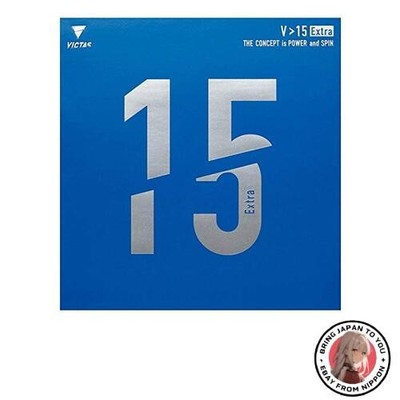 Neu VICTAS V15 Extra Tischtennis Belag Inverted Schwarz Max Größe 020461