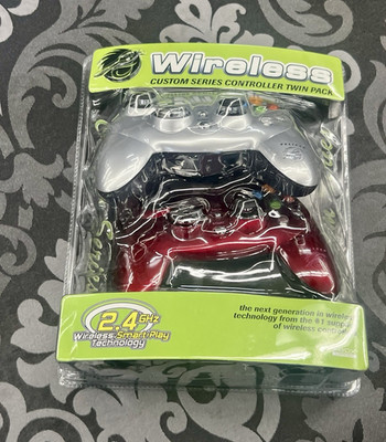 Pelican Custom Series Wireless Controller Twin Pack Xbox 2.4GHz White/Red