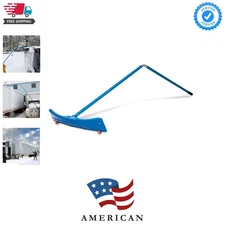 Effortless Snow Removal with 15.5’ Big Rig Rake for Flat Roofs - Built-in Wheels