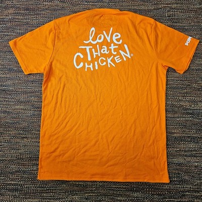 Popeye's Love That Chicken Orange Employee Shirt XL