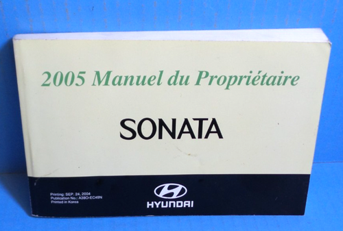 05 2005 Hyundai Sonata owners manual ENGLISH/FRENCH - Bild 2 von 2