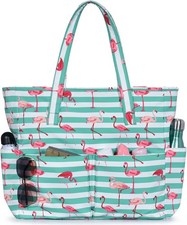 oscaurt Beach Bags for Women Large Waterproof Sandproof Beach Tote Swim Pool Bag