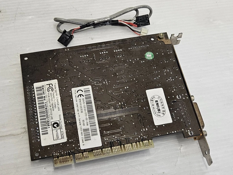 Creative Sound Blaster Live! CT4780, PCI, WITH AUDIO CABLE, WORKING SOUND CARD - Image 4 of 4