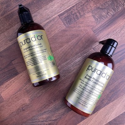 PURA D OR Anti-Thinning Biotin Shampoo Conditioner 2-Pack Original Gold Label