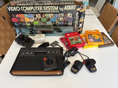 1978 Atari 2600 Heavy Sixer - Six Switch Console Sunnyvale CA Console w/5 games