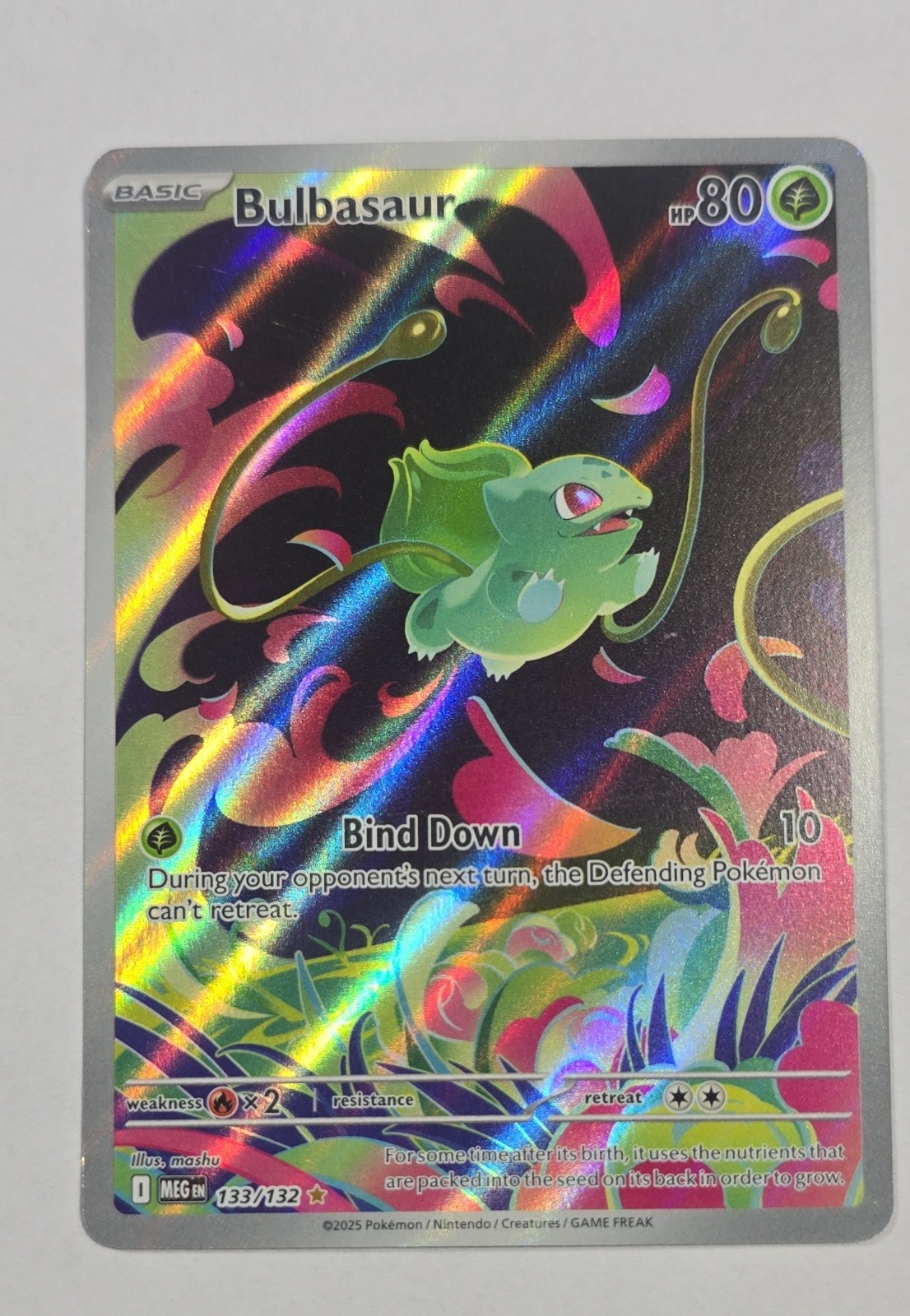 Bulbasaur 133/132 Me01: Mega Evolution Holo