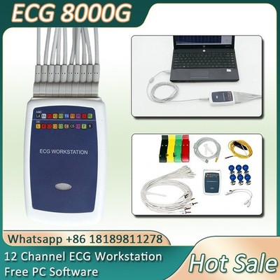 ECG 8000G ECG Workstation 12 Lead Resting EKG Recorder Free PC Software