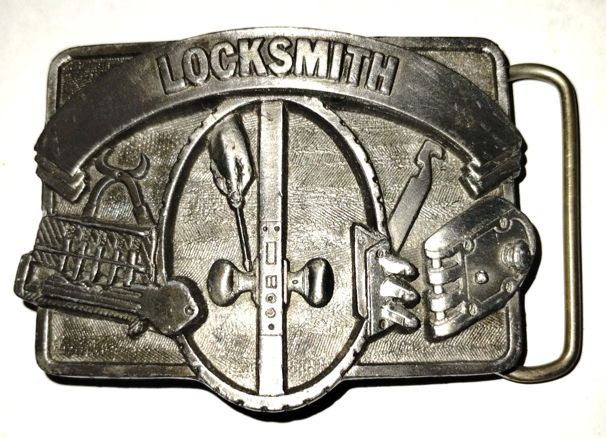 Vintage Locksmith Belt Buckle Masterpiece Collection BA-166 Metal USA