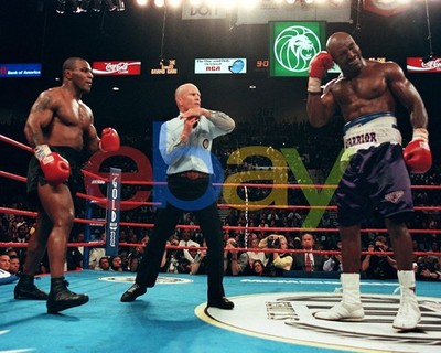 Mike Tyson vs. Evander Holyfield ''The Bite Fight'' Boxing 8x10 Color Photo
