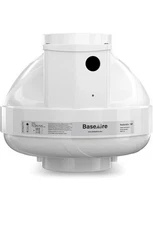BaseAire RadonEx 15F 237 CFM Radon Fan 4 Inch 1500 sq ft Exhaust Ventilation
