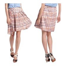Anthropologie Maeve Imprecise Graph Watercolor Skirt Womens Size 8
