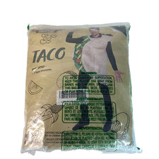 Taco Costume Adult Deluxe Set for Halloween Dress Up Party Soft Shell SMALL