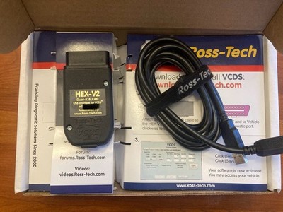 GENUINE ROSS-TECH HEX V2 CAN USB VCDS 2 VINs LEFT | eBay