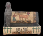 Wooden Tomb Ushabti Box For Ancient Egyptian Pharaonic Civilization