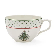 Spode Polka Dot Jumbo Christmas Mug - 20oz Porcelain Microwave & Dishwasher Safe