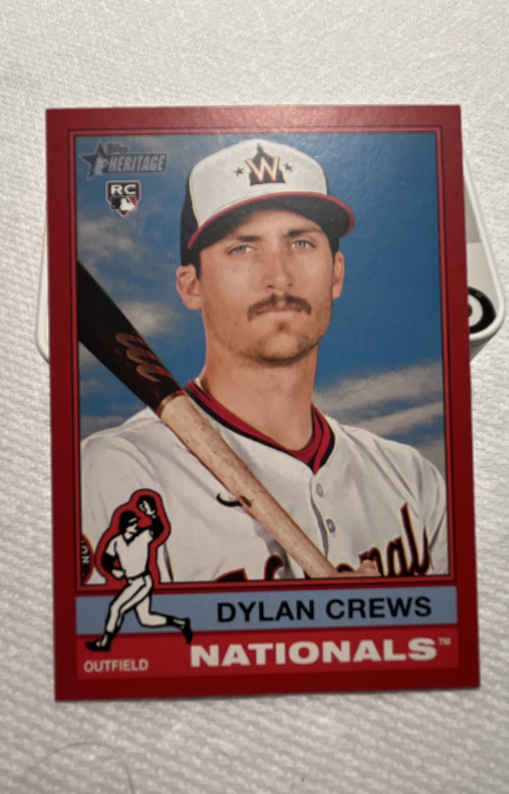 2025 Topps Heritage - Dylan Crews #247 Red Border (RC)