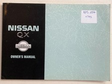 Nissan QX Car Owners Manual Handbook February 1995 #OM4E-0A32E0E