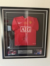 CRISTIANO RONALDO HAND SIGNED JERSEY   MANCHESTER UNITED Champions League Final