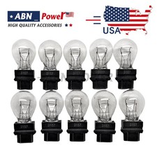 10 Pack Clear Tail Signal Brake Light Bulb Lamp 3157 USA