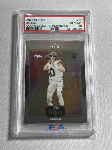 2024 Panini Select BO NIX Rookie Score Throwback Insert #23 PSA 10