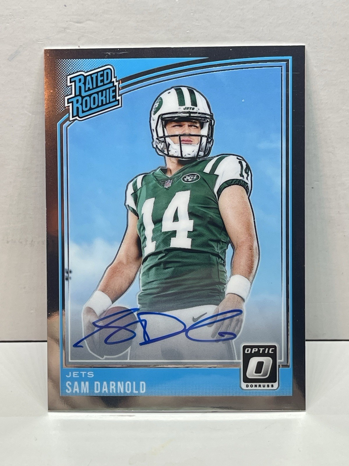2018 Panini Donruss Optic Sam Darnold Rated Rookie Auto /50