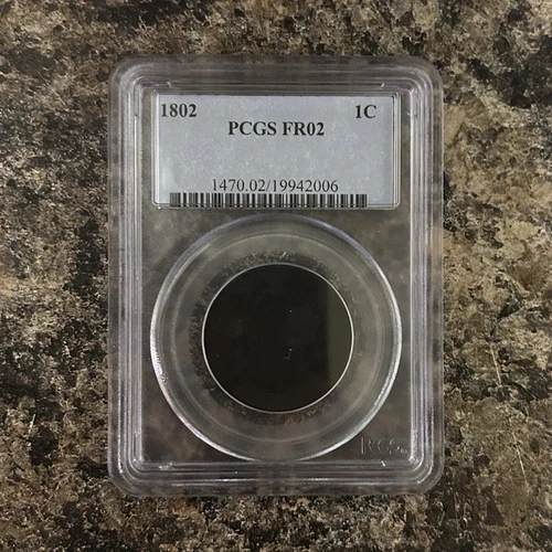 Photo of a 1802-P Large Cent from an eBay listing that sold on Jul 17, 2026