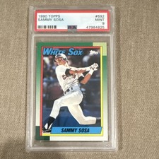 Topps 1990 Sammy Sosa #692 Rookie PSA 9 Chicago White Sox Baseball Card
