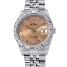 ROLEX Datejust Thunderbird 36 mm acciaio inox oro bianco 18 carati quadrante rosa 16264