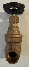 GATE VALVE 3/4 I.P. 125 lbs. 200 lbs. water Wolverine Brass Works Ships FREE USA
