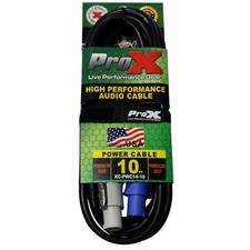 ProX XC-PWC14-10 10' 14 AWG PowerCon Out to PowerCon Link High Performance Power