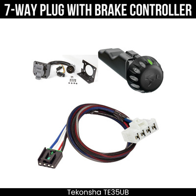 Tekonsha 7Way + Brake Control For 03-09 Dodge Ram 1500 2500 3500 08-09 4500 5500