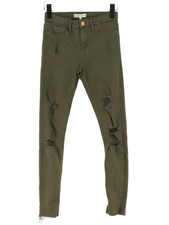 River Island Women's Jeans UK 8 Green 100% Other Straight