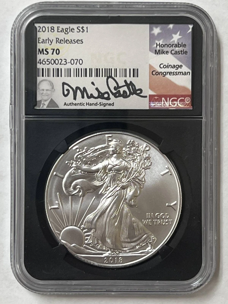 American Eagle MS 70 Graded 2018 Silver Bullion Coins for sale | eBay