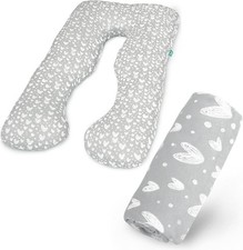 Pregnancy Full Body Pillow Cover U-Shaped Pillowcase Cover Only Universal Fit