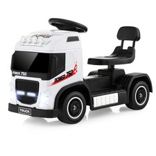 2-in-1 Kids Ride-on Truck 6V Toddler Electric Ride-on Car w/ Music  Horn Sound