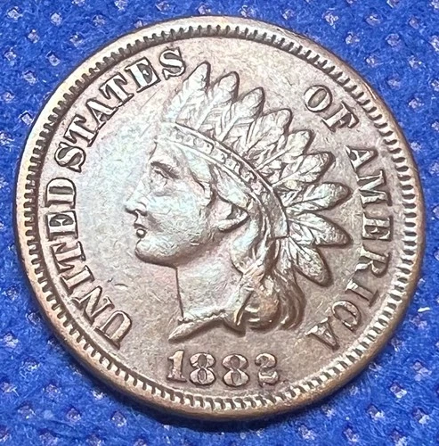 1882 Indian Head Cent - Scarce  Extra Fine+  Better Date  No Reserve  #236