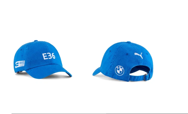 NEW PUMA BMW 50 YEARS OF THE 3 SERIES BASEBALL HAT CAP E36 BLUE 80165B7E207