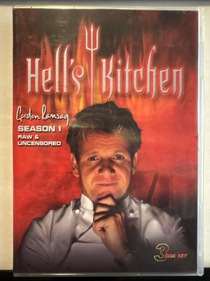 Hells Kitchen - Season 1 (DVD, 2005, 3-Disc Set) Gordon Ramsey Rare OOP