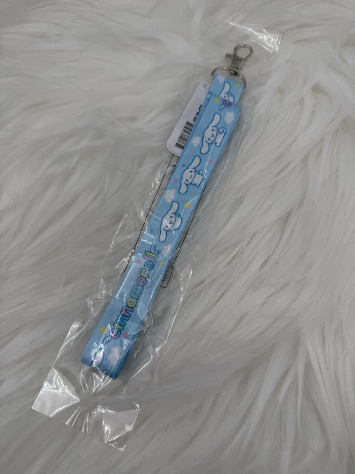 Sanrio Cinnamoroll Dog Blue Lanyard Neck Strap Keychain Badge Card Holder