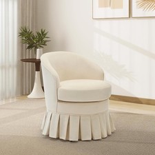 Mid-Century Modern Accent Armchair, Compact Space-Saving Chair 300lb Capacity