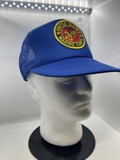 Vintage Nissin United States Marine Corps USMC Blue Rope Snapback Nice Hat
