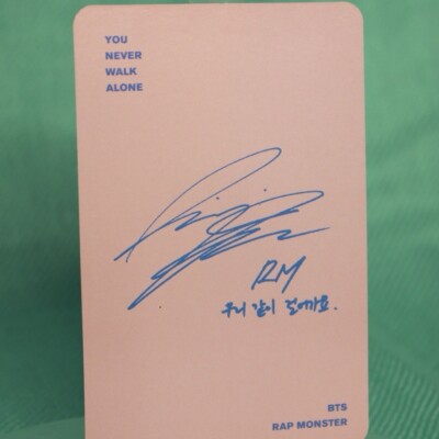 Official BTS RM Photocard “You Never Walk Alone” Kpop PC
