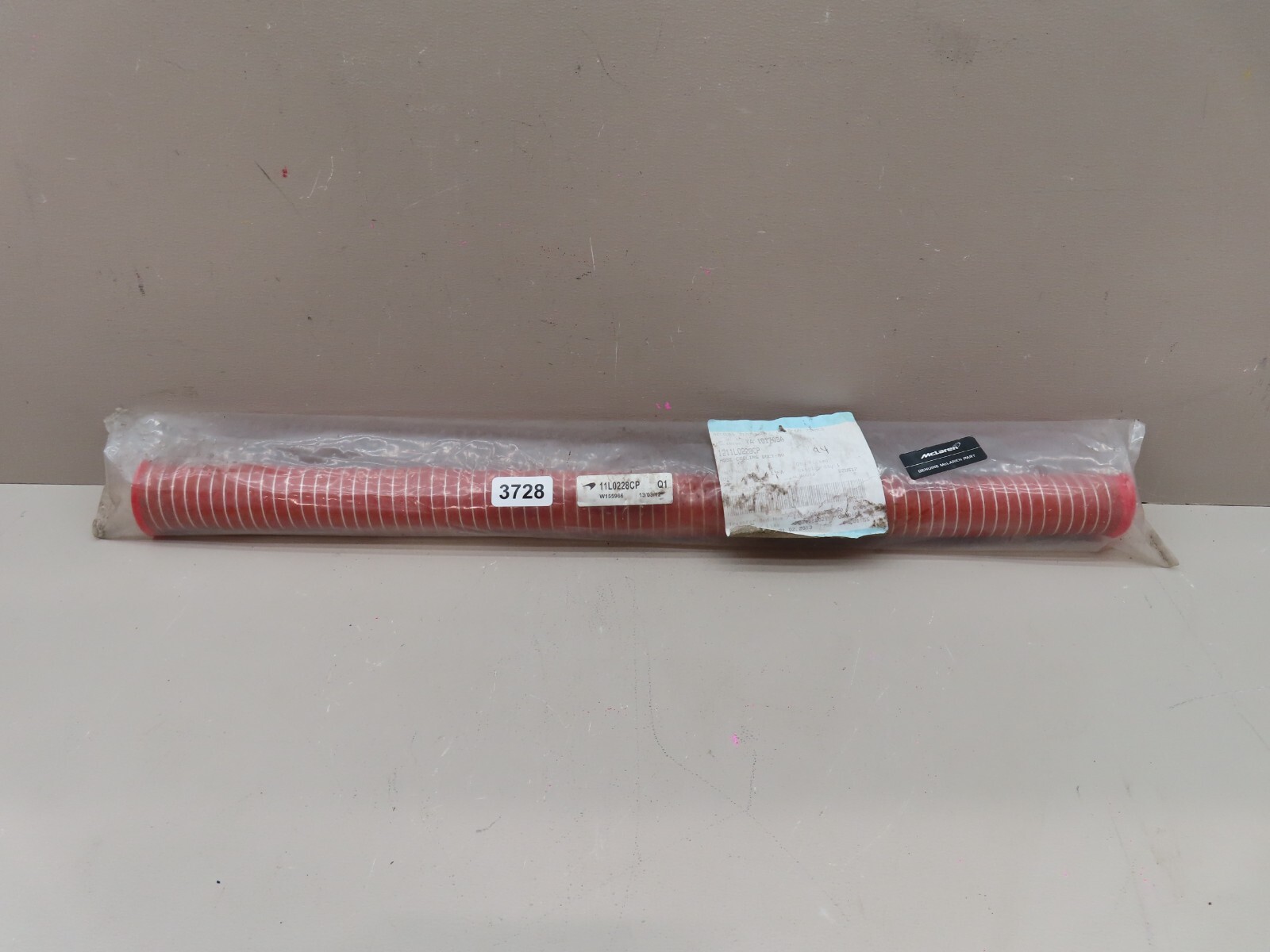 2012-2014 MCLAREN MP4-12C COUPE COOLING DUCT HOSE TUBE PIPE OEM 1211L0228CP