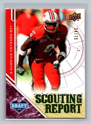 Darrius Heyward-Bey 2009 Upper Deck Draft Edition BURGUNDY #213 Football NFL /75