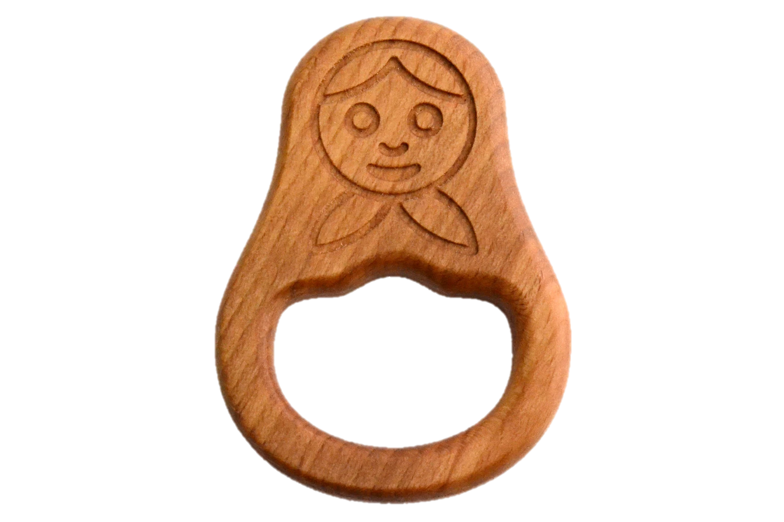 Organic Wooden Teether toy Doll Matreshka