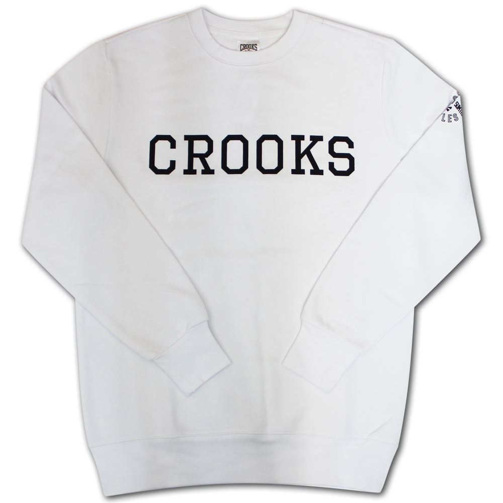 Crooks & Castles Repps Sweatshirt White Crooks & Castles Repps Sweatshirt White