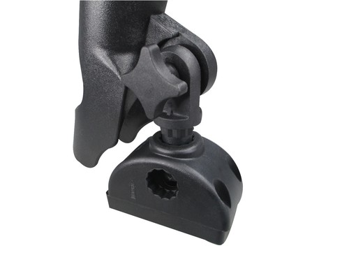 Soporte de caña de pescar ajustable para montaje en barco marino Pactrade 7/8""-1"" riel redondo - Imagen 11 de 12