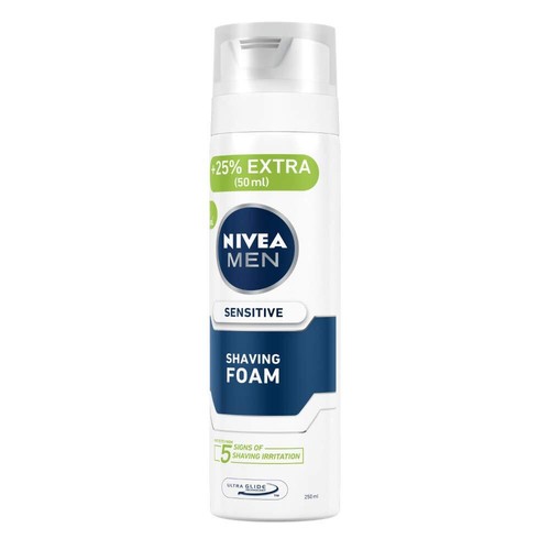 NIVEA MEN Shaving, Sensitive Shaving Foam for Face 250ml Free Shipping - Picture 3 of 4